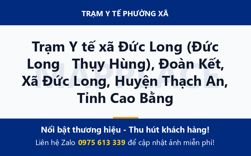 Trạm Y tế xã Đức Long (Đức Long   Thụy Hùng), Đoàn Kết, Xã Đức Long, Huyện Thạch An, Tỉnh Cao Bằng
