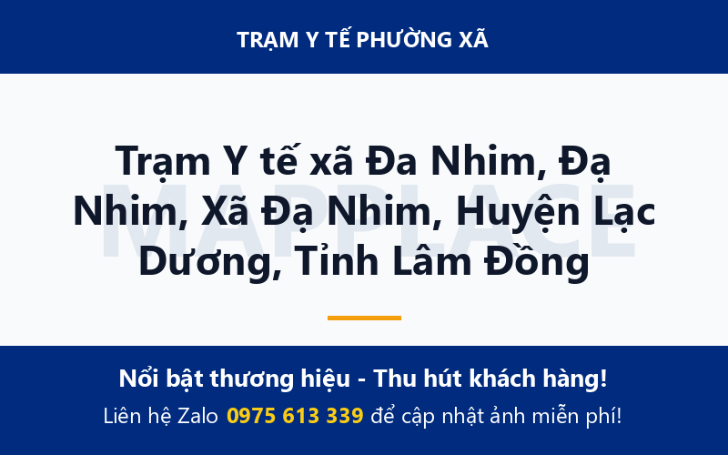 Trạm Y tế xã Đa Nhim, Đạ Nhim, Xã Đạ Nhim, Huyện Lạc Dương, Tỉnh Lâm Đồng
