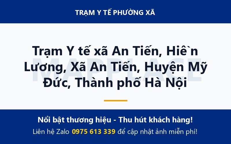 Trạm Y tế xã An Tiến, Hiền Lương, Xã An Tiến, Huyện Mỹ Đức, Thành phố Hà Nội