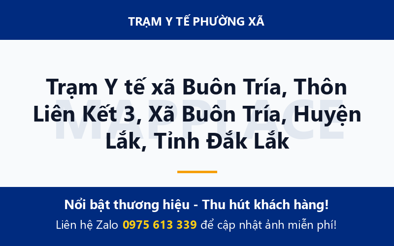 Trạm Y tế xã Buôn Tría, Thôn Liên Kết 3, Xã Buôn Tría, Huyện Lắk, Tỉnh Đắk Lắk
