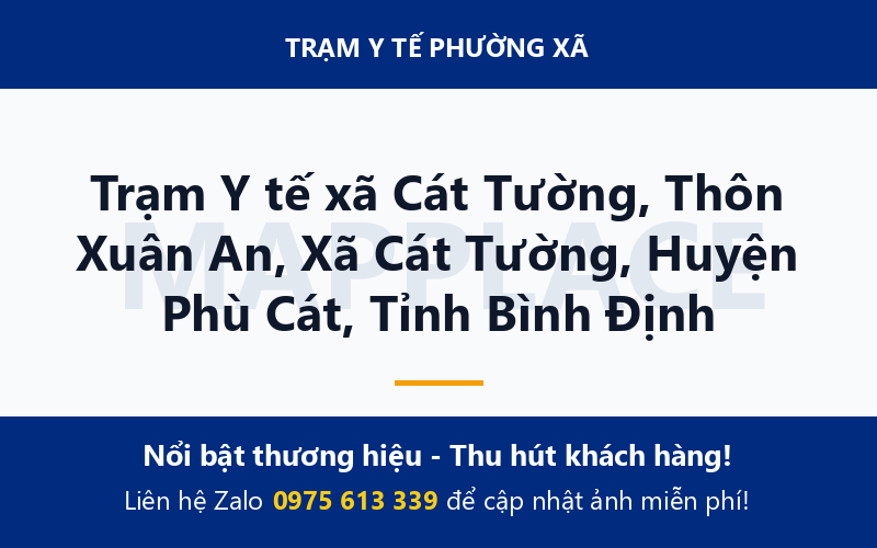Trạm Y tế xã Cát Tường, Thôn Xuân An, Xã Cát Tường, Huyện Phù Cát, Tỉnh Bình Định