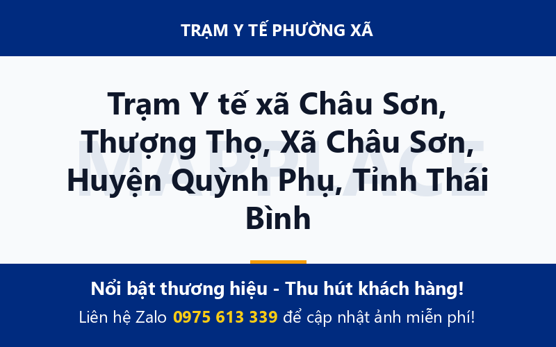 Trạm Y tế xã Châu Sơn, Thượng Thọ, Xã Châu Sơn, Huyện Quỳnh Phụ, Tỉnh Thái Bình