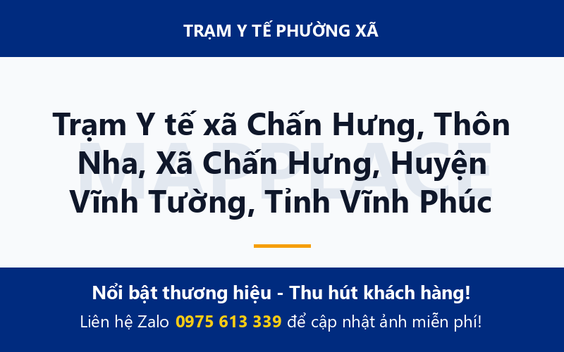Trạm Y tế xã Chấn Hưng, Thôn Nha, Xã Chấn Hưng, Huyện Vĩnh Tường, Tỉnh Vĩnh Phúc