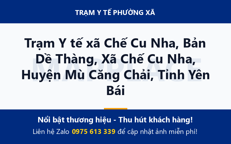 Trạm Y tế xã Chế Cu Nha, Bản Dề Thàng, Xã Chế Cu Nha, Huyện Mù Căng Chải, Tỉnh Yên Bái