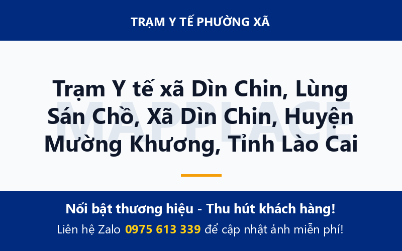 Trạm Y tế xã Dìn Chin, Lùng Sán Chồ, Xã Dìn Chin, Huyện Mường Khương, Tỉnh Lào Cai