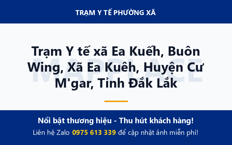 Trạm Y tế xã Ea Kuếh, Buôn Wing, Xã Ea Kuêh, Huyện Cư M'gar, Tỉnh Đắk Lắk