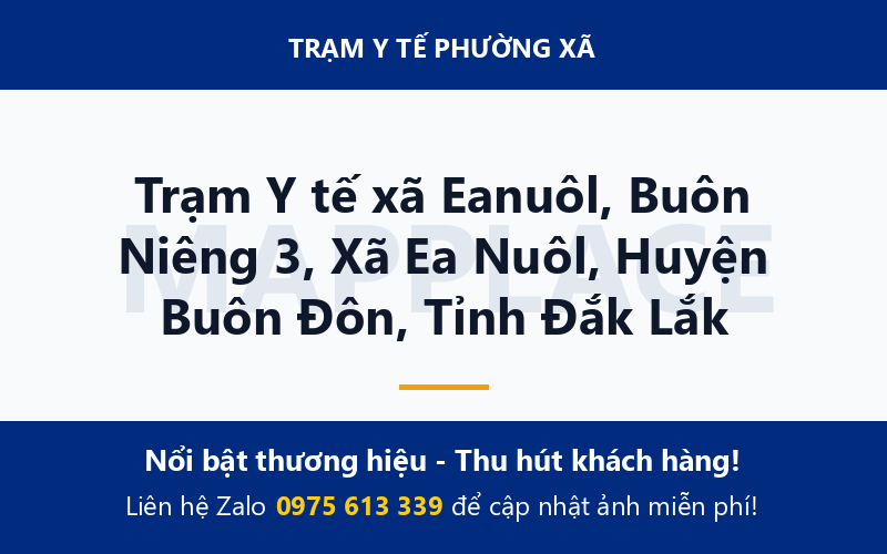 Trạm Y tế xã Eanuôl, Buôn Niêng 3, Xã Ea Nuôl, Huyện Buôn Đôn, Tỉnh Đắk Lắk