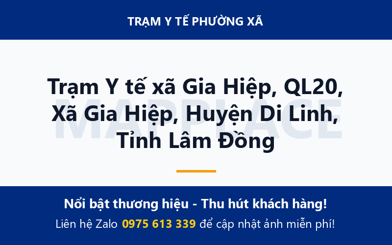 Trạm Y tế xã Gia Hiệp, QL20, Xã Gia Hiệp, Huyện Di Linh, Tỉnh Lâm Đồng