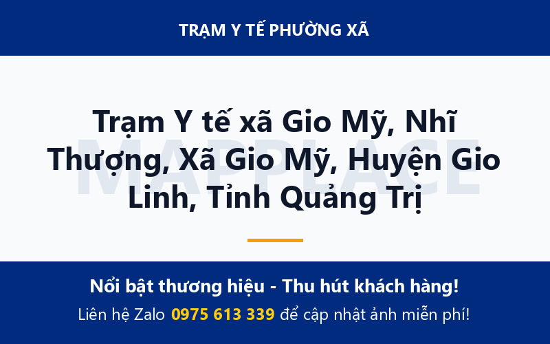 Trạm Y tế xã Gio Mỹ, Nhĩ Thượng, Xã Gio Mỹ, Huyện Gio Linh, Tỉnh Quảng Trị