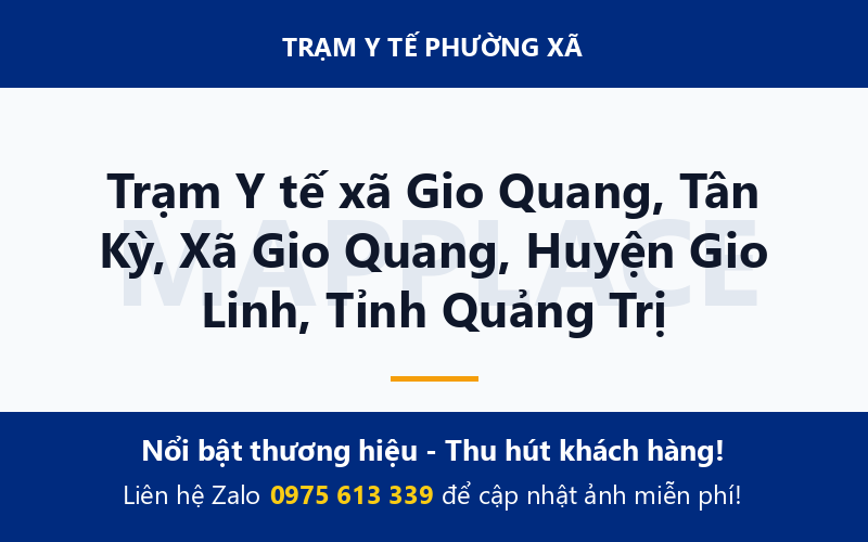Trạm Y tế xã Gio Quang, Tân Kỳ, Xã Gio Quang, Huyện Gio Linh, Tỉnh Quảng Trị