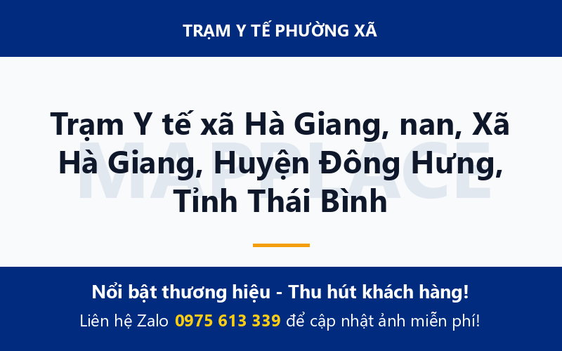 Trạm Y tế xã Hà Giang, nan, Xã Hà Giang, Huyện Đông Hưng, Tỉnh Thái Bình