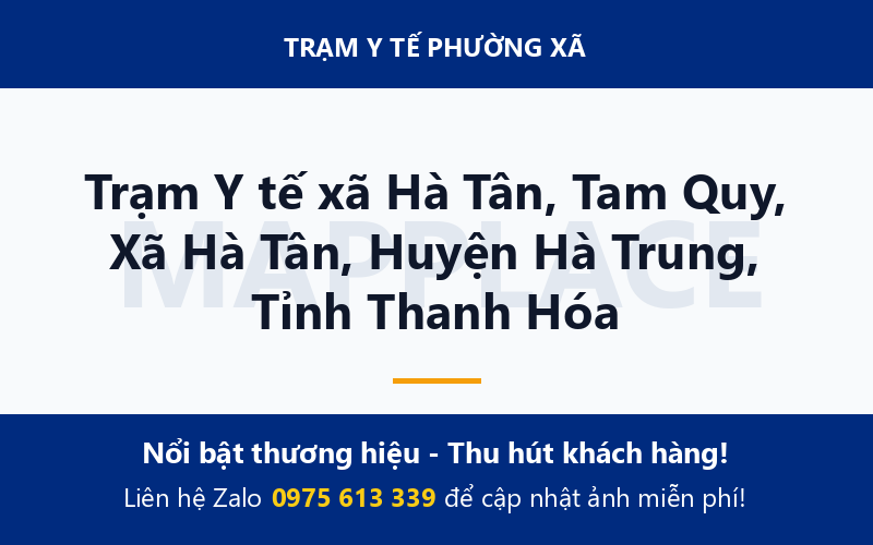 Trạm Y tế xã Hà Tân, Tam Quy, Xã Hà Tân, Huyện Hà Trung, Tỉnh Thanh Hóa