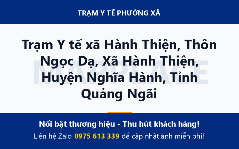 Trạm Y tế xã Hành Thiện, Thôn Ngọc Dạ, Xã Hành Thiện, Huyện Nghĩa Hành, Tỉnh Quảng Ngãi