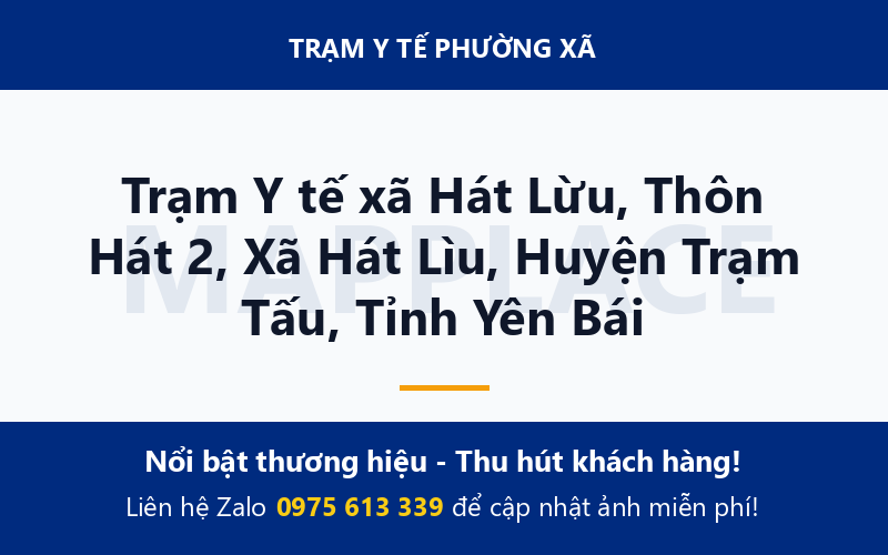 Trạm Y tế xã Hát Lừu, Thôn Hát 2, Xã Hát Lìu, Huyện Trạm Tấu, Tỉnh Yên Bái