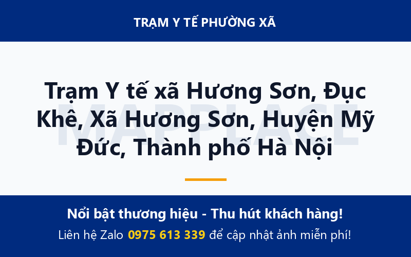 Trạm Y tế xã Hương Sơn, Đục Khê, Xã Hương Sơn, Huyện Mỹ Đức, Thành phố Hà Nội