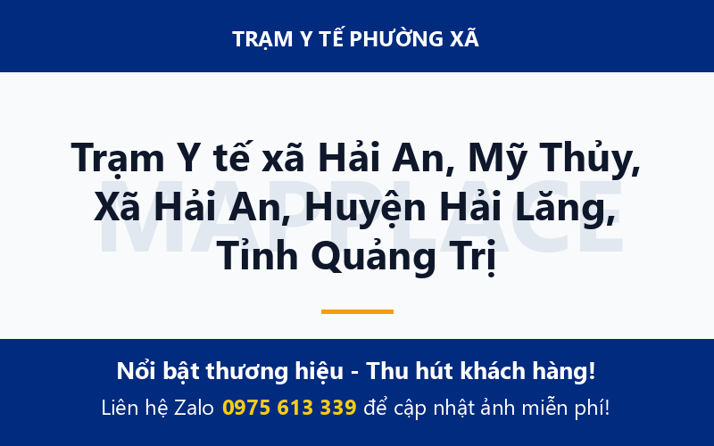 Trạm Y tế xã Hải An, Mỹ Thủy, Xã Hải An, Huyện Hải Lăng, Tỉnh Quảng Trị