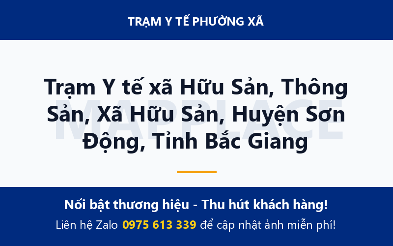 Trạm Y tế xã Hữu Sản, Thông Sản, Xã Hữu Sản, Huyện Sơn Động, Tỉnh Bắc Giang