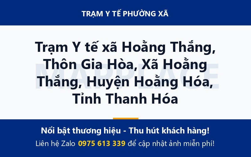 Trạm Y tế xã Hoằng Thắng, Thôn Gia Hòa, Xã Hoằng Thắng, Huyện Hoằng Hóa, Tỉnh Thanh Hóa
