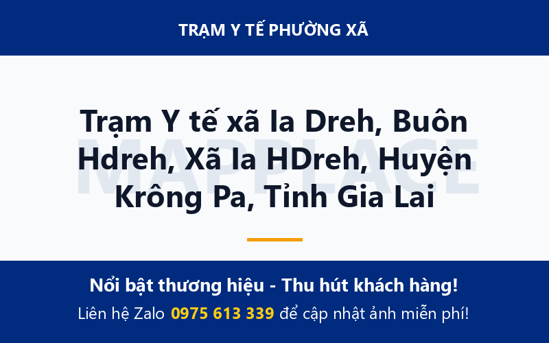 Trạm Y tế xã Ia Dreh, Buôn Hdreh, Xã Ia HDreh, Huyện Krông Pa, Tỉnh Gia Lai