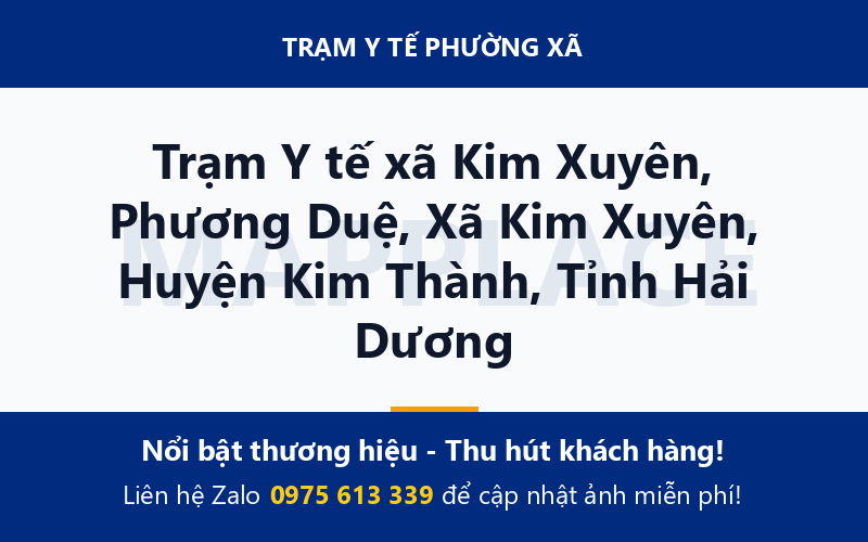 Trạm Y tế xã Kim Xuyên, Phương Duệ, Xã Kim Xuyên, Huyện Kim Thành, Tỉnh Hải Dương