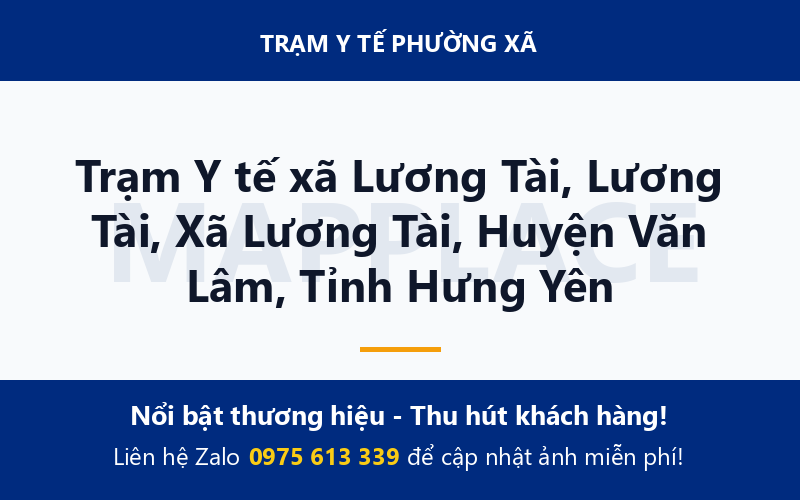 Trạm Y tế xã Lương Tài, Lương Tài, Xã Lương Tài, Huyện Văn Lâm, Tỉnh Hưng Yên
