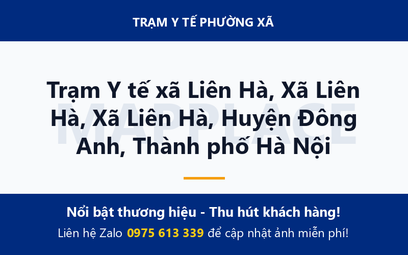 Trạm Y tế xã Liên Hà, Xã Liên Hà, Xã Liên Hà, Huyện Đông Anh, Thành phố Hà Nội