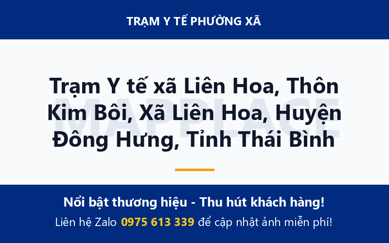 Trạm Y tế xã Liên Hoa, Thôn Kim Bôi, Xã Liên Hoa, Huyện Đông Hưng, Tỉnh Thái Bình