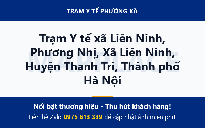 Trạm Y tế xã Liên Ninh, Phương Nhị, Xã Liên Ninh, Huyện Thanh Trì, Thành phố Hà Nội