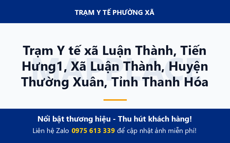 Trạm Y tế xã Luận Thành, Tiến Hưng1, Xã Luận Thành, Huyện Thường Xuân, Tỉnh Thanh Hóa