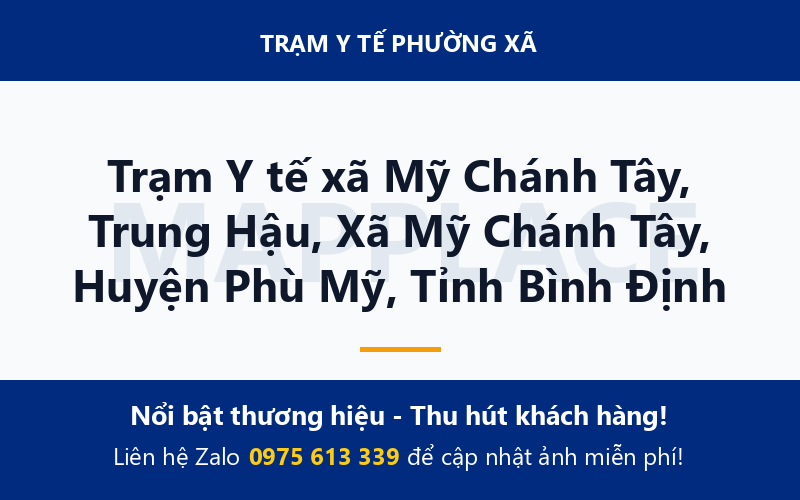 Trạm Y tế xã Mỹ Chánh Tây, Trung Hậu, Xã Mỹ Chánh Tây, Huyện Phù Mỹ, Tỉnh Bình Định