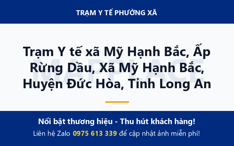 Trạm Y tế xã Mỹ Hạnh Bắc, Ấp Rừng Dầu, Xã Mỹ Hạnh Bắc, Huyện Đức Hòa, Tỉnh Long An
