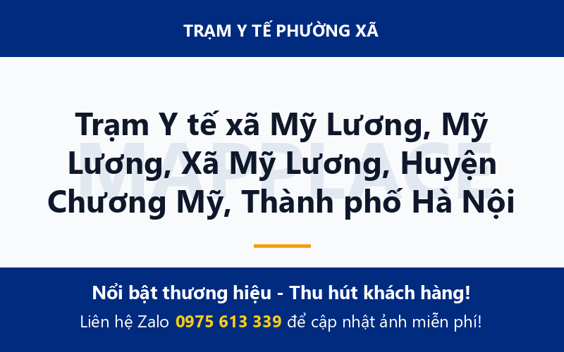 Trạm Y tế xã Mỹ Lương, Mỹ Lương, Xã Mỹ Lương, Huyện Chương Mỹ, Thành phố Hà Nội