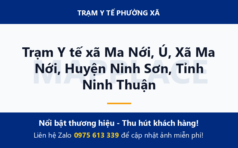 Trạm Y tế xã Ma Nới, Ú, Xã Ma Nới, Huyện Ninh Sơn, Tỉnh Ninh Thuận