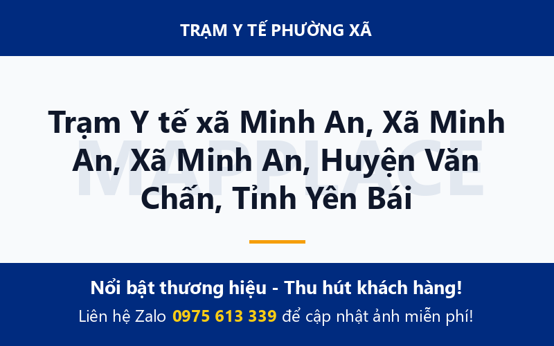 Trạm Y tế xã Minh An, Xã Minh An, Xã Minh An, Huyện Văn Chấn, Tỉnh Yên Bái