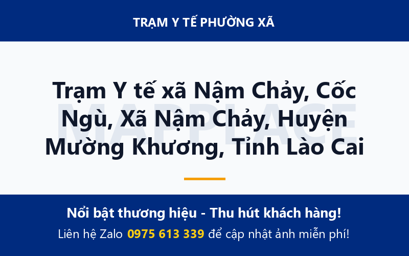 Trạm Y tế xã Nậm Chảy, Cốc Ngù, Xã Nậm Chảy, Huyện Mường Khương, Tỉnh Lào Cai