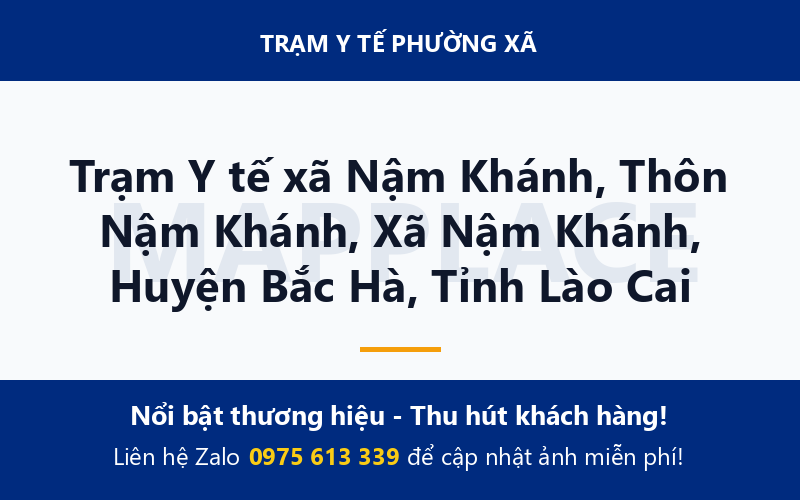 Trạm Y tế xã Nậm Khánh, Thôn Nậm Khánh, Xã Nậm Khánh, Huyện Bắc Hà, Tỉnh Lào Cai