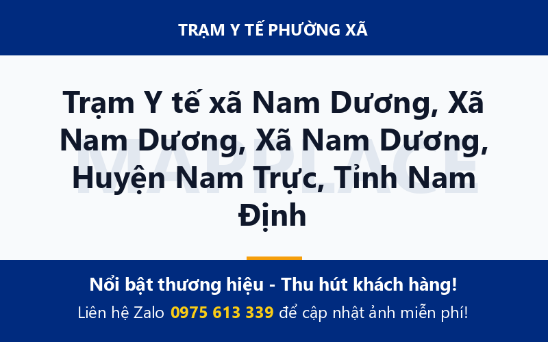 Trạm Y tế xã Nam Dương, Xã Nam Dương, Xã Nam Dương, Huyện Nam Trực, Tỉnh Nam Định