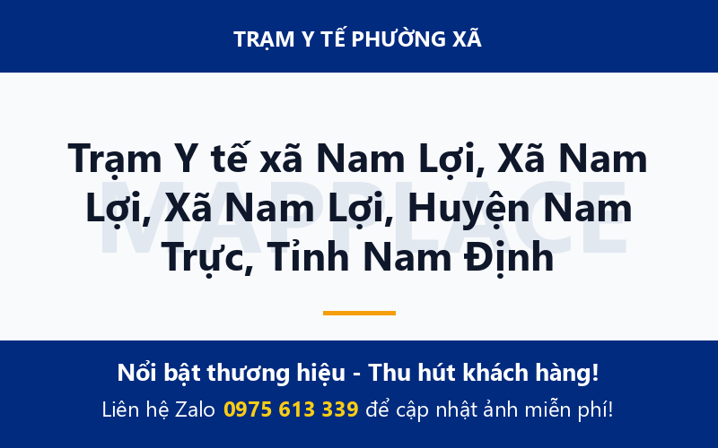 Trạm Y tế xã Nam Lợi, Xã Nam Lợi, Xã Nam Lợi, Huyện Nam Trực, Tỉnh Nam Định