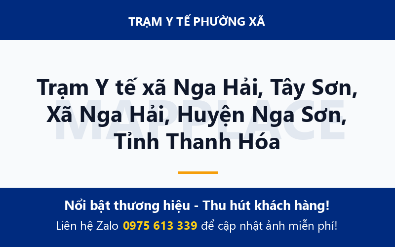 Trạm Y tế xã Nga Hải, Tây Sơn, Xã Nga Hải, Huyện Nga Sơn, Tỉnh Thanh Hóa