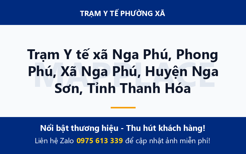 Trạm Y tế xã Nga Phú, Phong Phú, Xã Nga Phú, Huyện Nga Sơn, Tỉnh Thanh Hóa