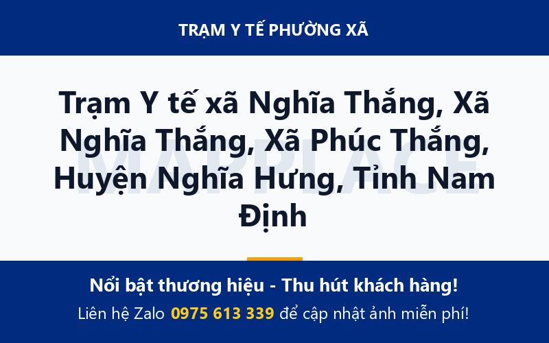 Trạm Y tế xã Nghĩa Thắng, Xã Nghĩa Thắng, Xã Phúc Thắng, Huyện Nghĩa Hưng, Tỉnh Nam Định