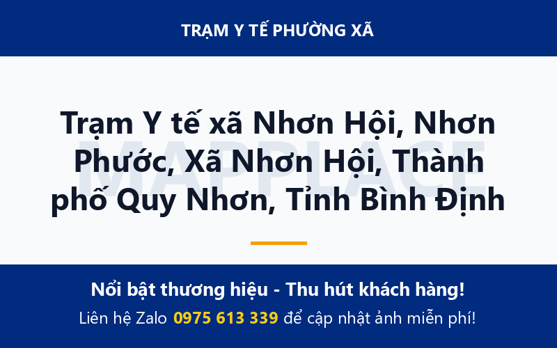 Trạm Y tế xã Nhơn Hội, Nhơn Phước, Xã Nhơn Hội, Thành phố Quy Nhơn, Tỉnh Bình Định
