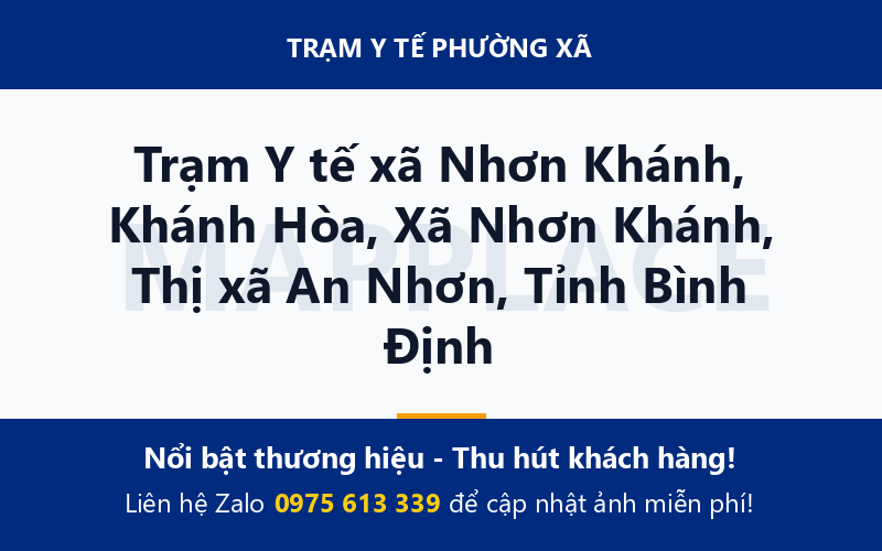Trạm Y tế xã Nhơn Khánh, Khánh Hòa, Xã Nhơn Khánh, Thị xã An Nhơn, Tỉnh Bình Định