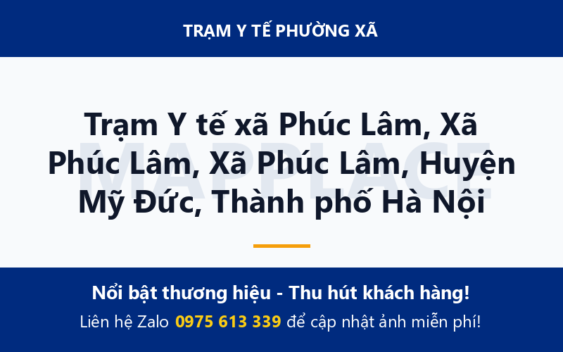Trạm Y tế xã Phúc Lâm, Xã Phúc Lâm, Xã Phúc Lâm, Huyện Mỹ Đức, Thành phố Hà Nội