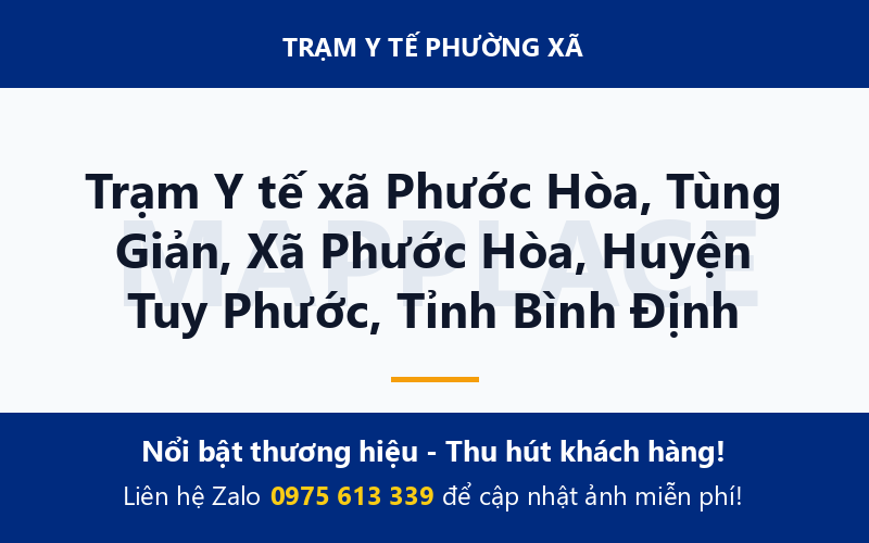 Trạm Y tế xã Phước Hòa, Tùng Giản, Xã Phước Hòa, Huyện Tuy Phước, Tỉnh Bình Định