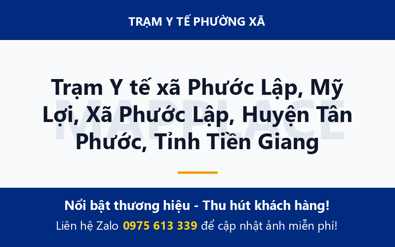 Trạm Y tế xã Phước Lập, Mỹ Lợi, Xã Phước Lập, Huyện Tân Phước, Tỉnh Tiền Giang