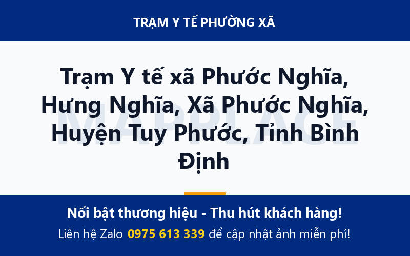 Trạm Y tế xã Phước Nghĩa, Hưng Nghĩa, Xã Phước Nghĩa, Huyện Tuy Phước, Tỉnh Bình Định