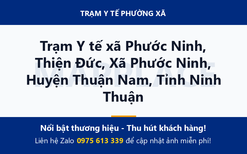 Trạm Y tế xã Phước Ninh, Thiện Đức, Xã Phước Ninh, Huyện Thuận Nam, Tỉnh Ninh Thuận