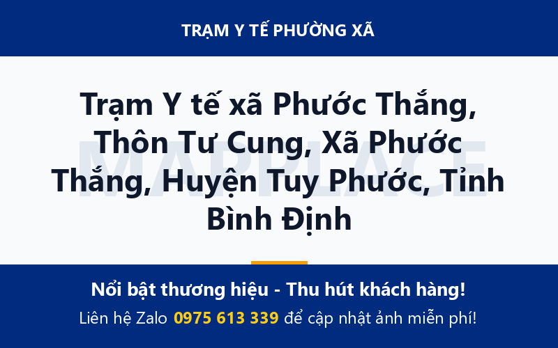 Trạm Y tế xã Phước Thắng, Thôn Tư Cung, Xã Phước Thắng, Huyện Tuy Phước, Tỉnh Bình Định