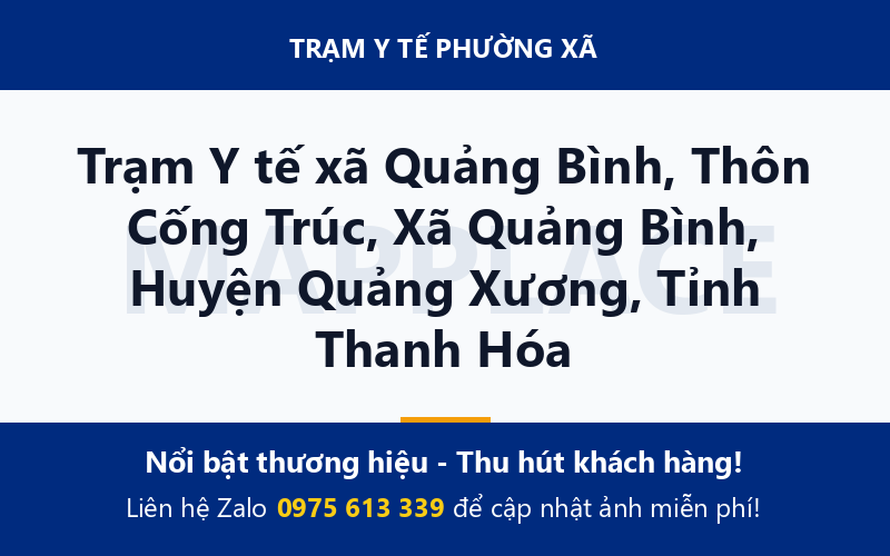 Trạm Y tế xã Quảng Bình, Thôn Cống Trúc, Xã Quảng Bình, Huyện Quảng Xương, Tỉnh Thanh Hóa
